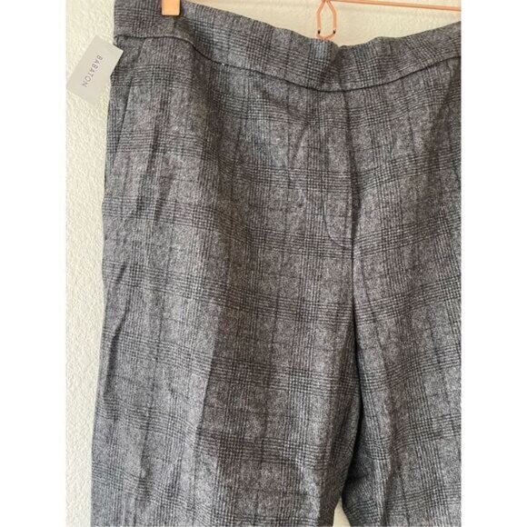 NWT aritzia babaton wool cashmere plaid Conan pants 16‎ - Picture 2 of 10